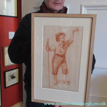 Load image into Gallery viewer, 19th Century Dutch Red Chalk Drawing by Johannes Rijnbout
