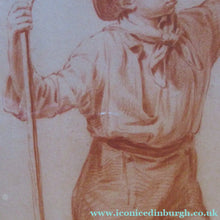 Load image into Gallery viewer, 19th Century Dutch Red Chalk Drawing by Johannes Rijnbout
