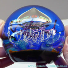 Load image into Gallery viewer, LIMITED EDITION Scottish Caithness Glass Paperweight: MILLENNIUM Voyager by Colin Terris; 2000
