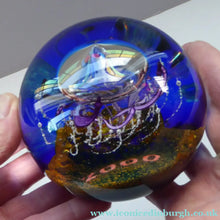 Load image into Gallery viewer, LIMITED EDITION Scottish Caithness Glass Paperweight: MILLENNIUM Voyager by Colin Terris; 2000
