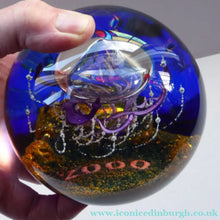 Load image into Gallery viewer, LIMITED EDITION Scottish Caithness Glass Paperweight: MILLENNIUM Voyager by Colin Terris; 2000
