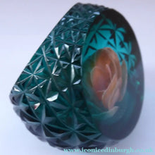 Load image into Gallery viewer, Limited Scottish Caithness Glass Paperweight. Rose Basket. Colin Terris
