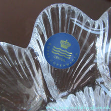 Load image into Gallery viewer, DANISH Royal Copenhagen Vintage Bi-valve Clear Crystal Bowl
