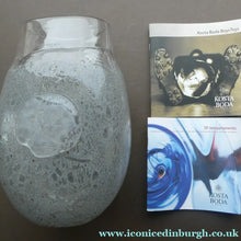 Load image into Gallery viewer, LARGE Kosta Boda Fossil Vase by Kjell Engman (2000). Height 10 3/4 inches. Signed

