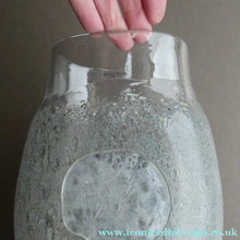 Load image into Gallery viewer, LARGE Kosta Boda Fossil Vase by Kjell Engman (2000). Height 10 3/4 inches. Signed
