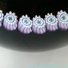 Load image into Gallery viewer, 2000 Caithness Glass Paperweight with Lampwork Flower. 100th Birthday of the Queen Mother
