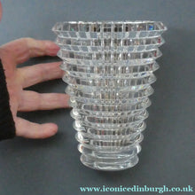 Load image into Gallery viewer, Modernist 2001 BACCARAT France Oval "Eye" Vase by Nicholas Tribulot. 5 1/2 inches (15 cm)
