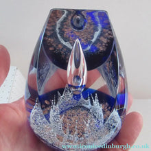 Load image into Gallery viewer, Golden Jubiliee Royal Reflections Caithness Glass Paperweight by Colin Terris
