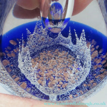 Load image into Gallery viewer, Golden Jubiliee Royal Reflections Caithness Glass Paperweight by Colin Terris
