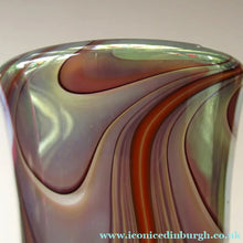 Load image into Gallery viewer, Vintage Okra Vase British Studio Glass by David Barras
