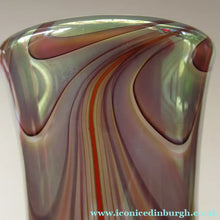 Load image into Gallery viewer, Vintage Okra Vase British Studio Glass by David Barras

