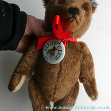 Load image into Gallery viewer, STEIFF CLUB BEAR (2001). Plush Dark Brown 1950s Replica Teddy Bear
