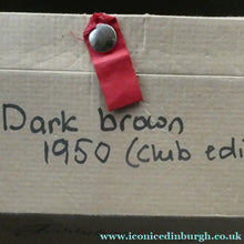 Load image into Gallery viewer, STEIFF CLUB BEAR (2001). Plush Dark Brown 1950s Replica Teddy Bear
