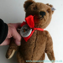 Load image into Gallery viewer, STEIFF CLUB BEAR (2001). Plush Dark Brown 1950s Replica Teddy Bear
