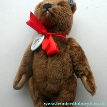 Load image into Gallery viewer, STEIFF CLUB BEAR (2001). Plush Dark Brown 1950s Replica Teddy Bear
