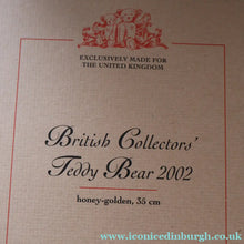 Load image into Gallery viewer, BOXED: Vintage 2002 STEIFF BEAR. Large Classic LIMITED EDITION British Collector's Bear (660726)
