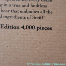 Load image into Gallery viewer, BOXED: Vintage 2002 STEIFF BEAR. Large Classic LIMITED EDITION British Collector's Bear (660726)
