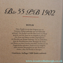 Load image into Gallery viewer, BOXED: Vintage 2002 STEIFF BEAR. Very Large Classic LIMITED EDITION "Bear 55 PB 1902" Bear EAN (663123)
