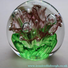 Load image into Gallery viewer, Vintage 2002 COLIN TERRIS Caithness Glass Paperweight: MOONLIGHT SERENADE. From the Classic Collection
