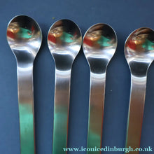 Load image into Gallery viewer, Vintage 2002 DAVID MELLOR Stainless Steel Cutlery. Set of Dessert Spoons. Minimal Design

