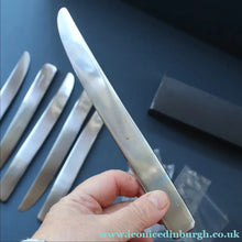 Load image into Gallery viewer, Vintage 2002 DAVID MELLOR Stainless Steel Cutlery. Set of Six Table Knives. Minimal Design
