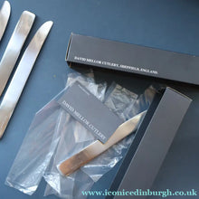 Load image into Gallery viewer, Vintage 2002 DAVID MELLOR Stainless Steel Cutlery. Set of Six Table Knives. Minimal Design
