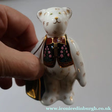 Load image into Gallery viewer, 2002 Royal Crown Derby Special Edition. Bennetts Shopper Bear Figurine - Royal Crown Derby Paperweight
