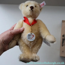 Load image into Gallery viewer, Sweet 2002 Small White Vintage STEIFF BEAR. Limited Edition Centenary Bear with Ceramic Medallion (671043)
