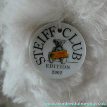 Load image into Gallery viewer, STEIFF CLUB BEAR (2002). Plush White Long Hair Mohair Teddy Bear
