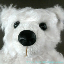 Load image into Gallery viewer, STEIFF CLUB BEAR (2002). Plush White Long Hair Mohair Teddy Bear
