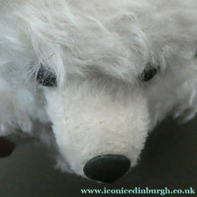 Load image into Gallery viewer, STEIFF CLUB BEAR (2002). Plush White Long Hair Mohair Teddy Bear
