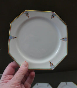 Early PARAGON Bone China ART NOUVEAU Set of Six Side Plates