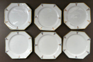 Early PARAGON Bone China ART NOUVEAU Set of Six Side Plates