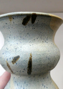 1990s Studio Pottery Sculptural Vase. Incised PT Mark for Patrick Taylor, Cornwall