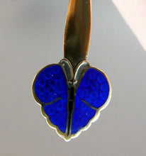 Load image into Gallery viewer, Set of Six NORWEGIAN Silver Gilt &amp; Enamel BUTTERFLY Demitasse Spoons. Designed by Nils Hansen
