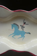 Load image into Gallery viewer, Fabulous 1950s Beswick CIRCUS PATTERN Ceramic Cruet Set and Stand
