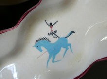 Load image into Gallery viewer, Fabulous 1950s Beswick CIRCUS PATTERN Ceramic Cruet Set and Stand
