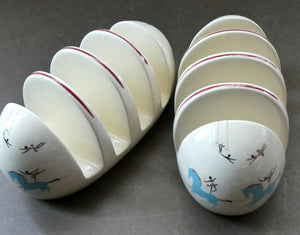 1950s Beswick CIRCUS PATTERN Ceramic Toast Rack