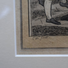 Load image into Gallery viewer, GEORGIAN PRINT. Satirical Print. Loaves and Fishes. Published 1827. Hand Coloured Etching. FRAMED
