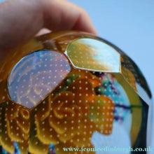 Load image into Gallery viewer, Scottish CAITHNESS GLASS Paperweight (2003) Entitled GLOBAL BEAUTY. Limited Edition of 500
