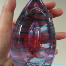 Load image into Gallery viewer, Vintage SCOTTISH Caithness Glass Paperweight: SHOOTING STAR by Alastair MacIntosh; 2003

