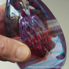 Load image into Gallery viewer, Vintage SCOTTISH Caithness Glass Paperweight: SHOOTING STAR by Alastair MacIntosh; 2003
