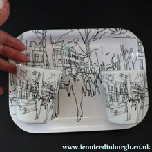 Load image into Gallery viewer, 2003 Marimekko Ceramic Beakers and Matching Tray. Hetkia (Moments) Design by Maija Louekari - European Ceramics
