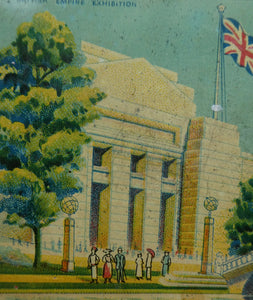 British Empire Exhibition Toffee Tin 1924; with an Image of the Palace of Industry