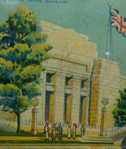 British Empire Exhibition Toffee Tin 1924; with an Image of the Palace of Industry