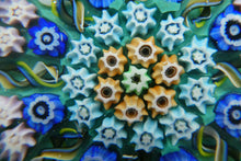 Load image into Gallery viewer, 1950s Scottish VASART Glass Paperweight with Millefiori Rosette
