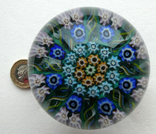 Load image into Gallery viewer, 1950s Scottish VASART Glass Paperweight with Millefiori Rosette
