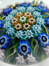 Load image into Gallery viewer, 1950s Scottish VASART Glass Paperweight with Millefiori Rosette
