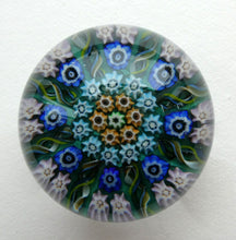 Load image into Gallery viewer, 1950s Scottish VASART Glass Paperweight with Millefiori Rosette
