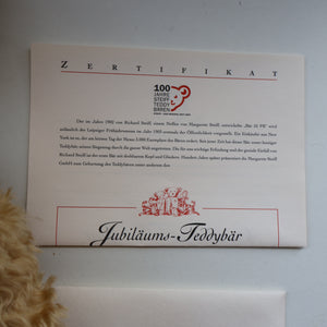 BOXED: Vintage 2002 STEIFF BEAR.  Very Large Classic LIMITED EDITION "Centenary Bear" EAN (670985)